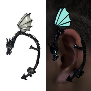 Glow In Dark Dragon Ear Cuffs